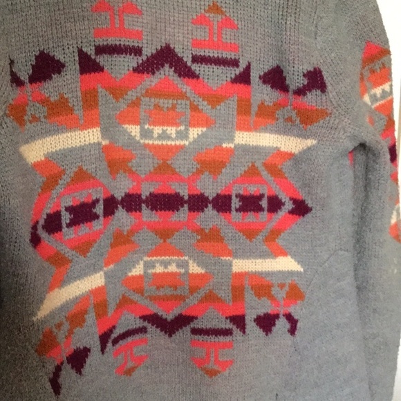 Free people we the free aztec sweater wool xs 0 2 - Picture 2 of 7